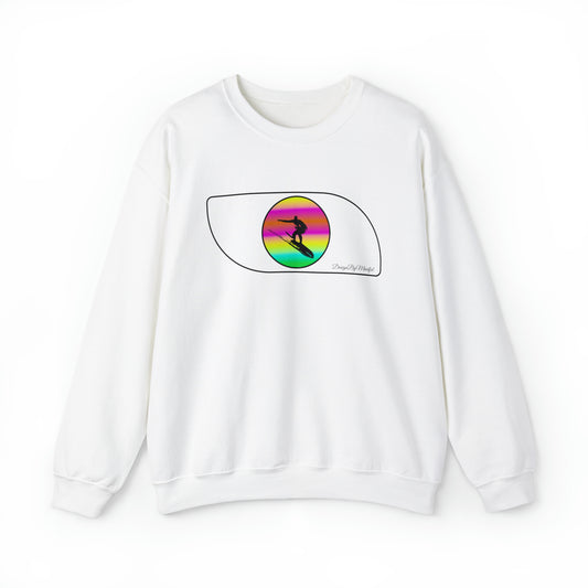 Sunset Surfer - Unisex Heavy Blend™ Crewneck Sweatshirt